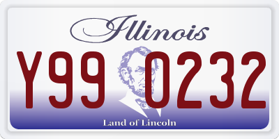 IL license plate Y990232