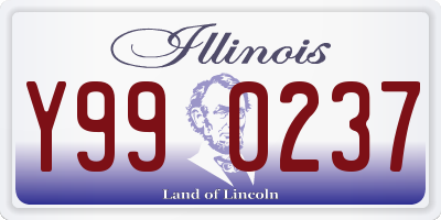 IL license plate Y990237
