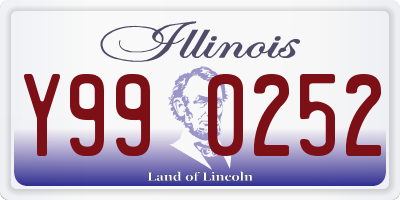 IL license plate Y990252