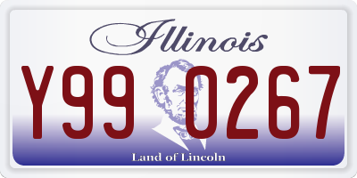 IL license plate Y990267