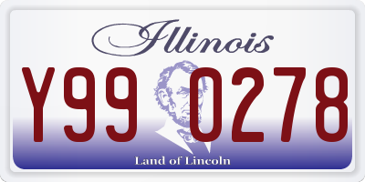 IL license plate Y990278