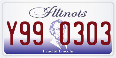IL license plate Y990303