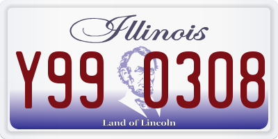 IL license plate Y990308