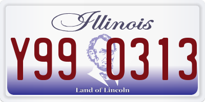 IL license plate Y990313