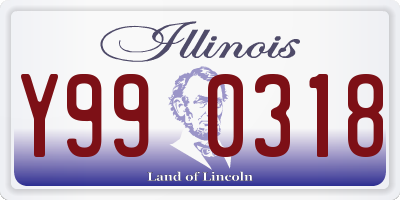 IL license plate Y990318