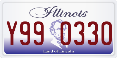IL license plate Y990330