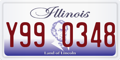 IL license plate Y990348