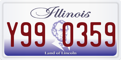 IL license plate Y990359