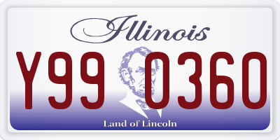 IL license plate Y990360