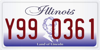 IL license plate Y990361