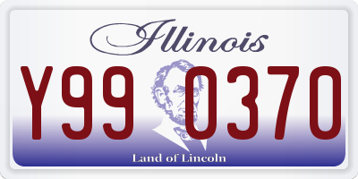 IL license plate Y990370