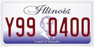 IL license plate Y990400