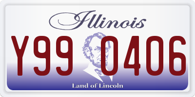 IL license plate Y990406