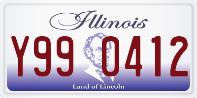 IL license plate Y990412