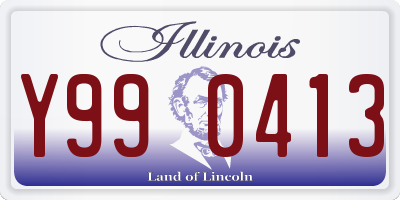 IL license plate Y990413