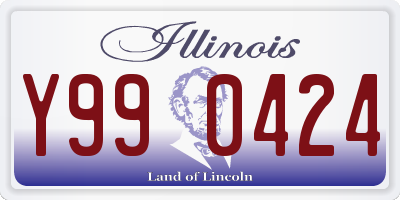 IL license plate Y990424