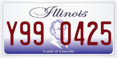IL license plate Y990425