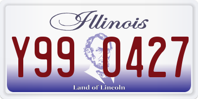IL license plate Y990427