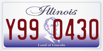 IL license plate Y990430