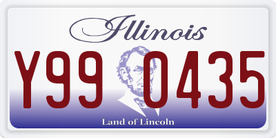 IL license plate Y990435