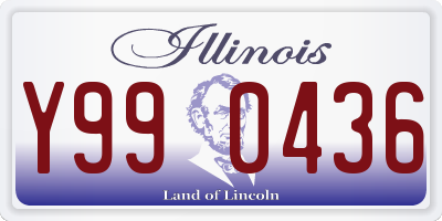 IL license plate Y990436
