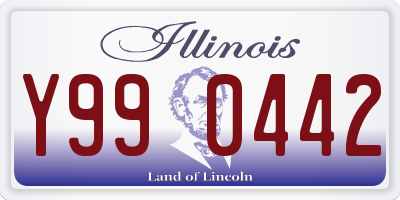 IL license plate Y990442