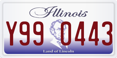 IL license plate Y990443