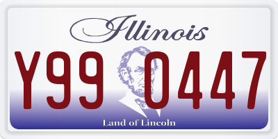 IL license plate Y990447
