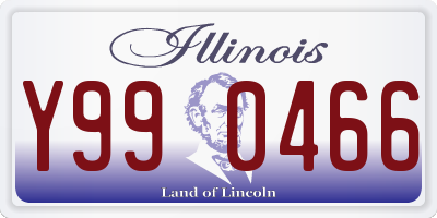 IL license plate Y990466