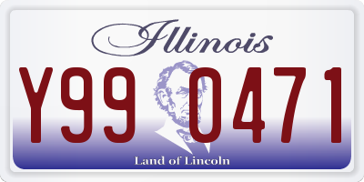 IL license plate Y990471