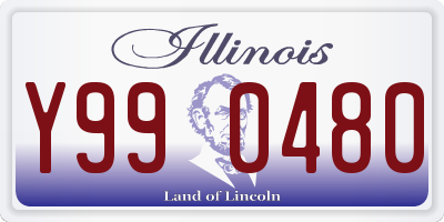 IL license plate Y990480