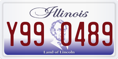 IL license plate Y990489