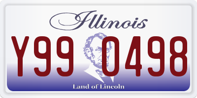 IL license plate Y990498
