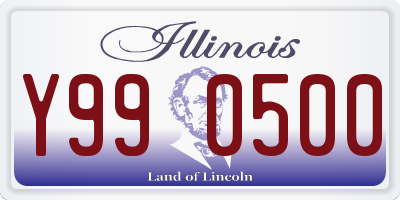 IL license plate Y990500