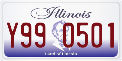 IL license plate Y990501