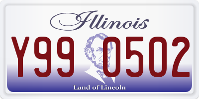 IL license plate Y990502