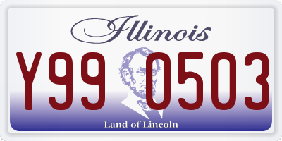 IL license plate Y990503