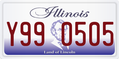 IL license plate Y990505