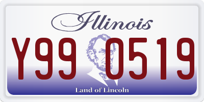 IL license plate Y990519