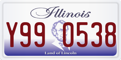 IL license plate Y990538
