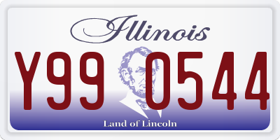 IL license plate Y990544
