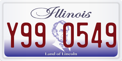 IL license plate Y990549