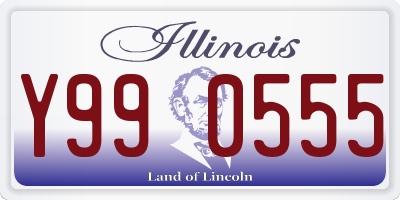 IL license plate Y990555