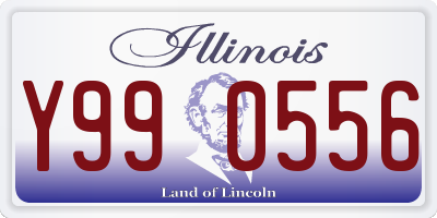 IL license plate Y990556