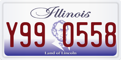 IL license plate Y990558