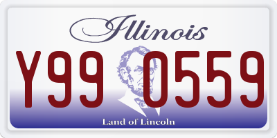 IL license plate Y990559