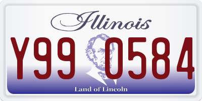 IL license plate Y990584