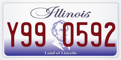 IL license plate Y990592