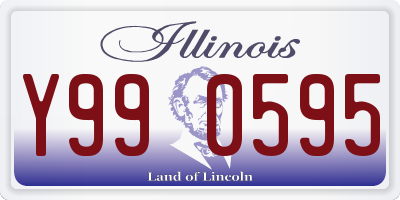 IL license plate Y990595
