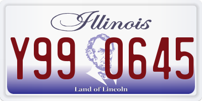 IL license plate Y990645